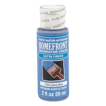 Plaid Homefront Decorator Color Satin Liberty Blue Hobby Paint 2 oz 17212N